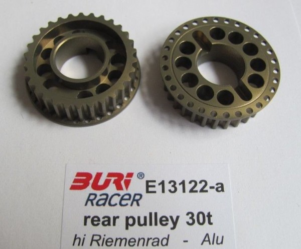 BURI Racer E13122-a - E2.1 - Alu Riemenrad Heck 30 Zähne (1 Stück)