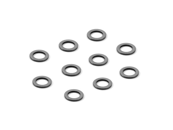 XRAY 303142-K - X4 / T4 Alu Shim - 3x5x0.5mm - BLACK (10)