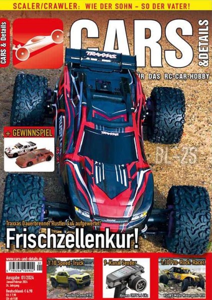 CARS & DETAILS 2024-01 - RC-Car Magazin - Kyosho Tacoma - Traxxas Rustler