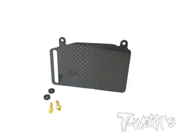 T-Work's TO-255-RC8 - Graphite Fuel Tank Guard for Asso B3.1 / 3.2