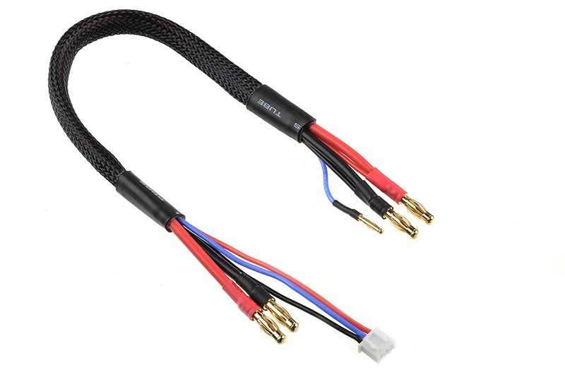 Corally 50289 - Charge Lead Ultra V+ - 14 AWG - 30 cm - XH Balancing Adapter