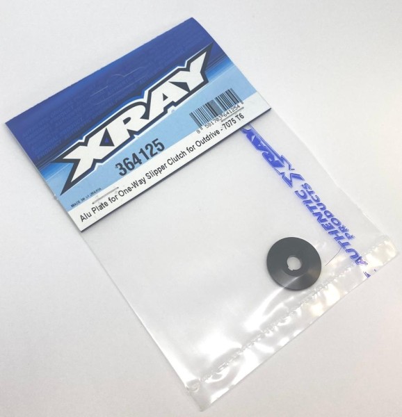 XRAY 364125 - XB4 2022 - Alu 7075 T6 Platte für One-Way Slipper Kupplung Mitnehmer