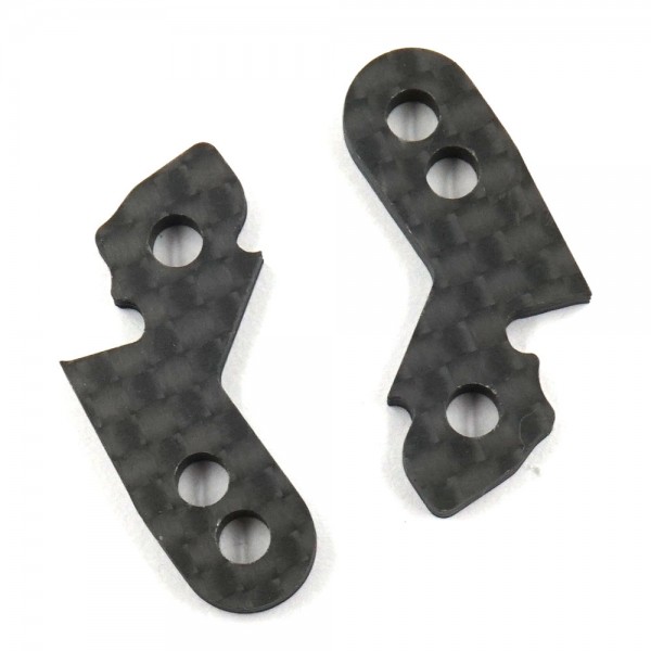 Yeah Racing TATT-031 - Tamiya TT-02 - Graphite Steering Knuckle Plate - for TATT-S04 Kit (2 pcs)