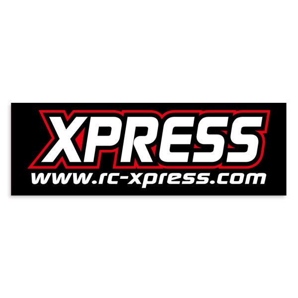 XPRESS 30046 - RC Track Banner - soft - 220x80cm - BLACK