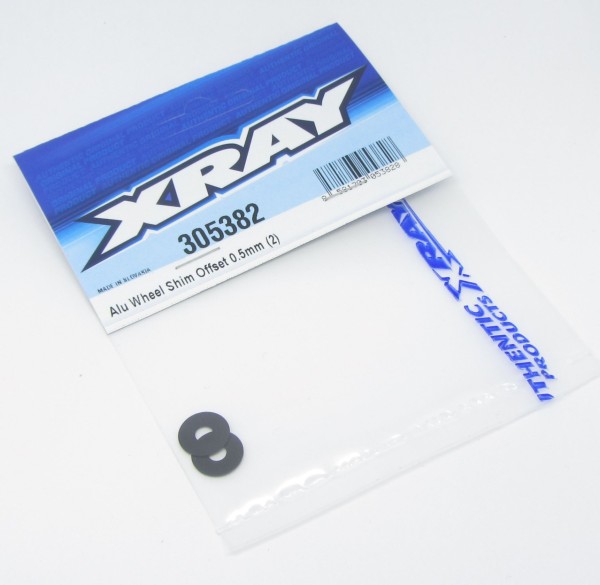 XRAY 305382 - X4 - Alu Wheel Shim Offset - 0.5mm (2 pcs)