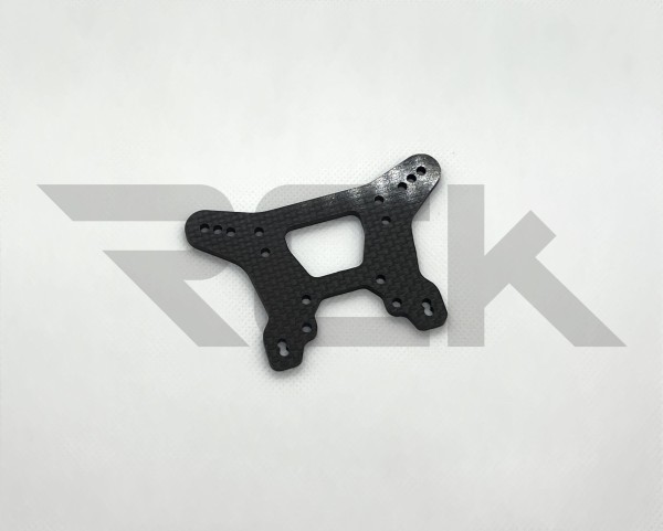 XRAY 362087 - XT4 2023 - Carbon Dämpferbrücke für HS Bulkhead - Front - 3.5mm