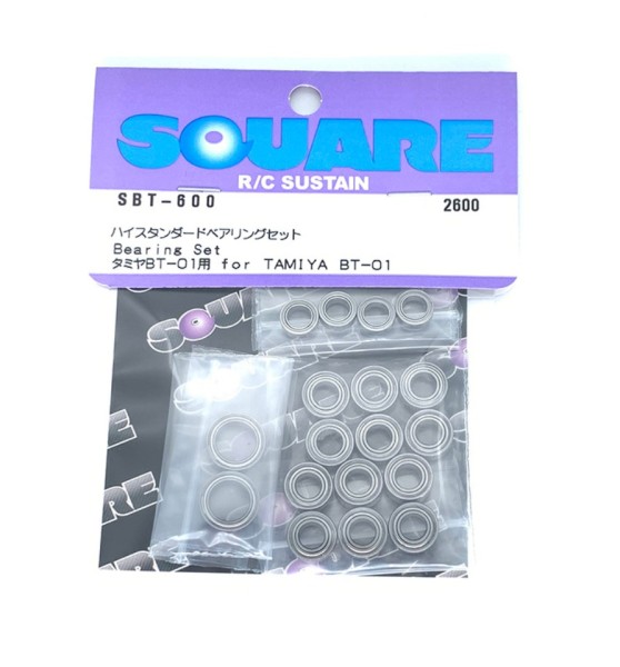 Square SBT-600 - Tamiya BT-01 - Bearing Set (18 bearings)