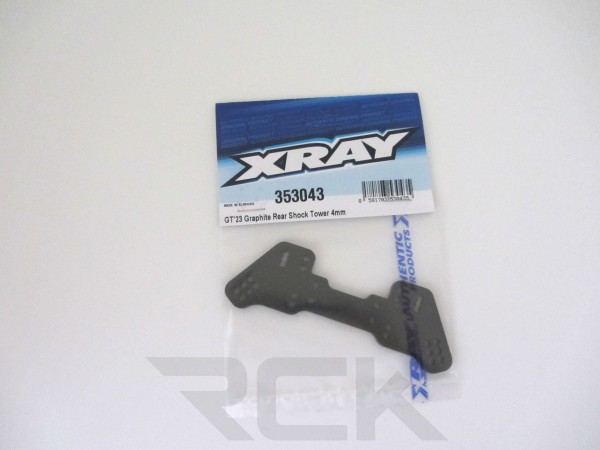 XRAY 353043 - GTXE 2023 - Graphite Rear Shock Tower 4mm