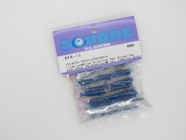 Square SEG-72 - Alu- and Titanium Screw Set for Tamiya Egress (87 Screws)