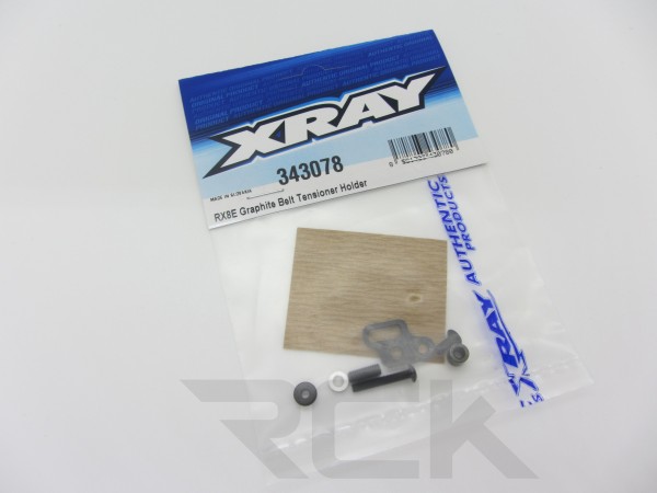 XRAY 343078 - RX8E 2023 - Carbon Riemenspanner Platte