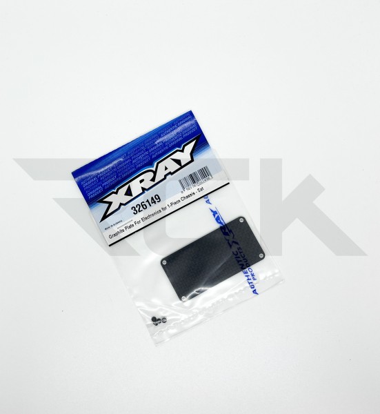 XRAY 326149 - XB2 2024 - Carbon Platte für Elektronik - für 1-Piece Chassis - Set