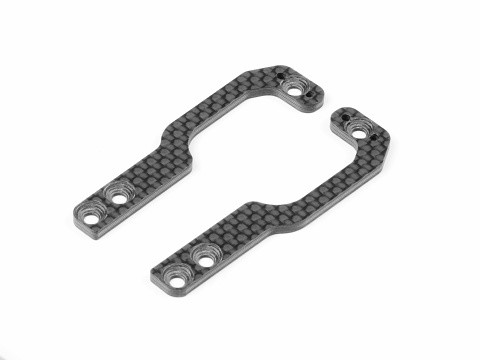 XRAY 373526 - X1 2023 - Graphite Rear Wing Holder Side Plate - 2.5mm (2 pcs)