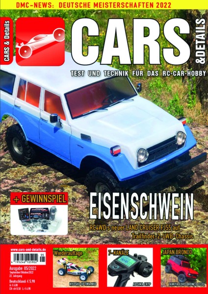 CARS & DETAILS 2022-05 - RC-Car Magazin - Tamiya Ford Bronco CC02, Kyosho Optima MID, LRP Antix TC3