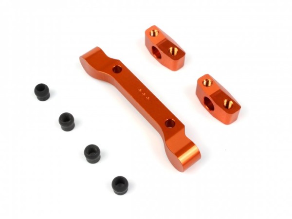 HPI 160272 - Sport 3 - Tuning Alu Aufhängungshalter Set - 3 Grad - hinten - ORANGE