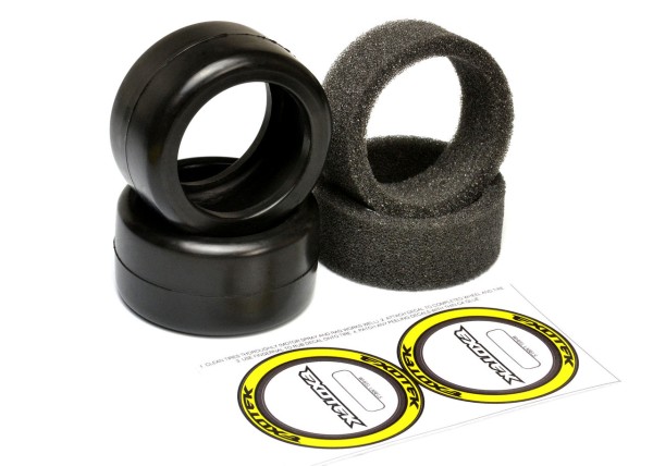 Exotek 2115 - F1 - 1/10 Rubber Tires - Front - 40X - Yellow Medium (1 pair)