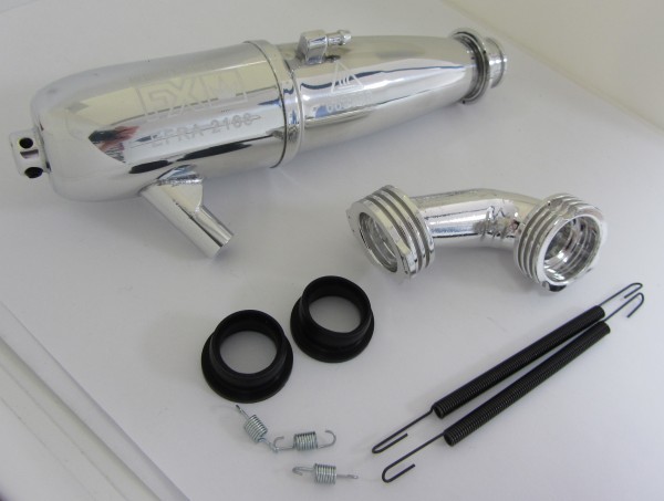 FX-Engines 669550 - MUFFLER Set 3.5ccm EFRA 2168 + Manifold Onroad - 1:8 Onroad