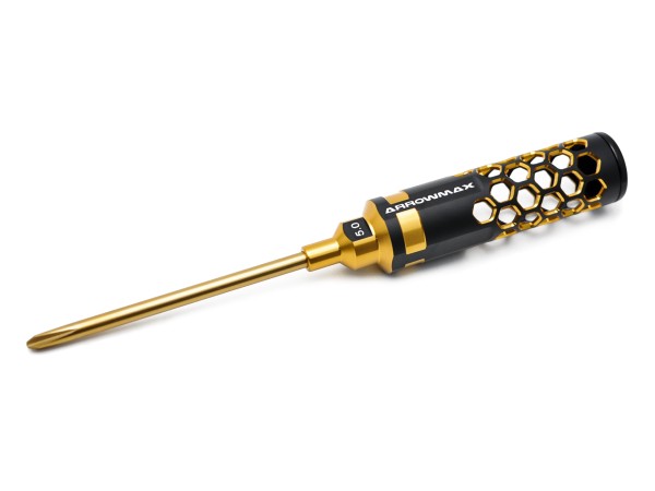 Arrowmax 449150 - Phillips Screwdriver 5.0 X 110MM - Black Golden - LE