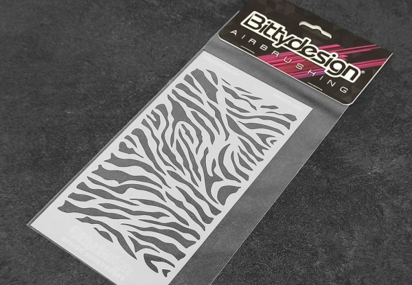 Bittydesign BDSTC-016Z - Vinyl Airbrush Schablone - "Zebra"