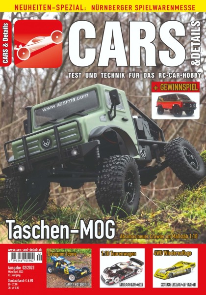 CARS & DETAILS 2023-02 - RC-Car Magazin - IRIS ONE - Tamiya HotShot II - Kyosho Fantom