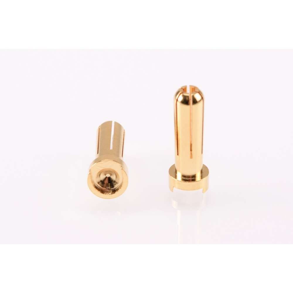 Ruddog Products 0193 - 5mm Gold Plug Male (2 pcs)