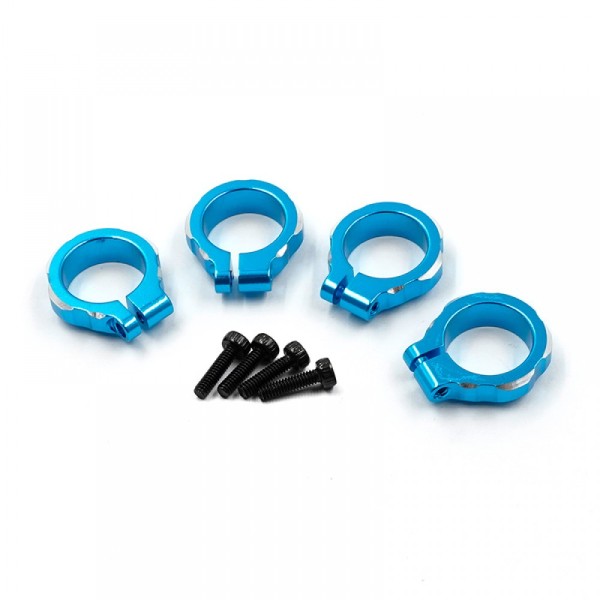 Yeah Racing TABB-012BU - Tamiya BB-01 - Tuning Alu Federvorspanner - BLAU (4 Stück)