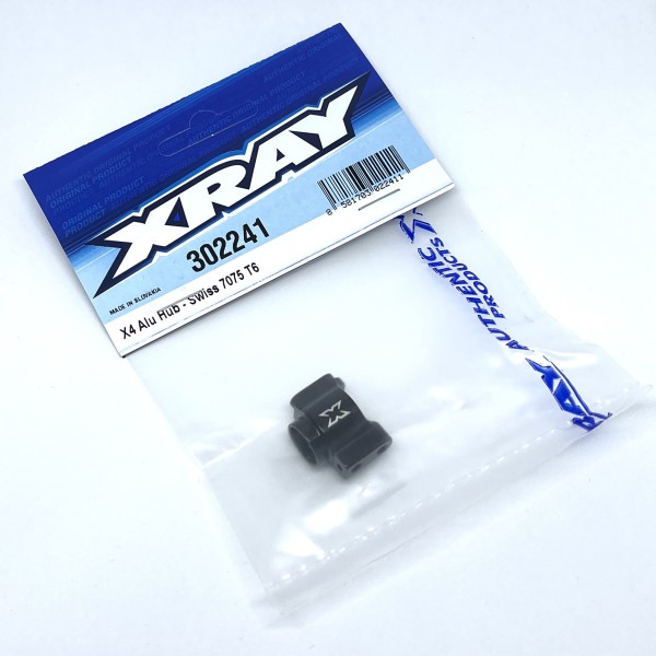 XRAY 302241 - X4 - Alu Hub - BLACK (1 pc)