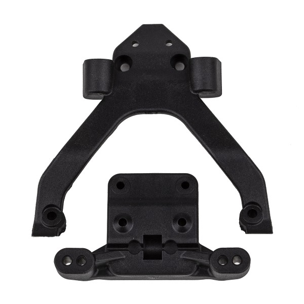 Team Associated 71182 - T6.4 - Front Top Plate and Ballstud Mount - angled