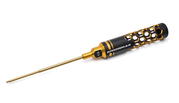 Arrowmax 410115BG - Innensechskantschlüssel 1.5 X 120mm Black Golden - Tungsten / Wolfram Stahl