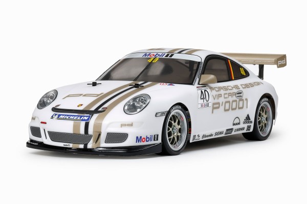NO WHEELS, MOTOR or ESC; Tamiya - Porsche 911 GT3 Cup - 997 - 2008 - TT-01E Car Kit (based on 47429)