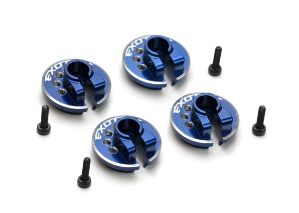 Exotek 2219 - Traxxas - Ultra Shock Clamping Spring Cups - Alloy (4 pcs)