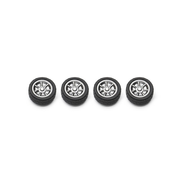 Turbo Racing - TB-760012 - Tires and Wheels Set Mini Cooper - for 1:76 Turbo Cars (4 pcs)