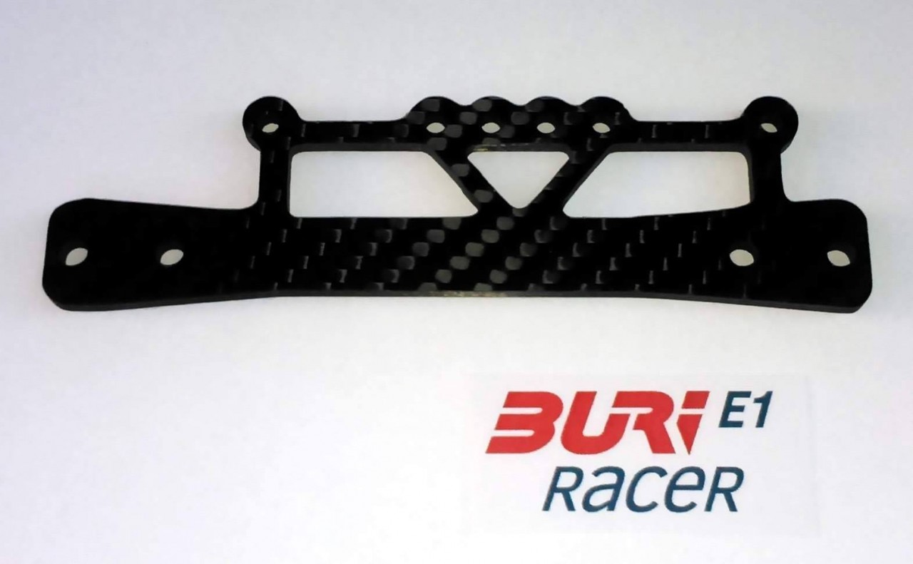 BURI Racer E12211 - E1.2 - Tuning Carbon Lüfterhalter (für 30, 40 oder 50mm Lüfter)