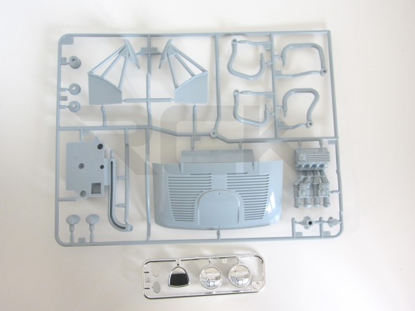 Tamiya 9007478 - Fiat Abarth - H-Parts - Motor Cover and Mirror