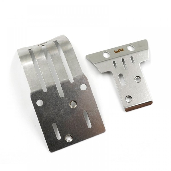 Yeah Racing TABB-006SV - Tamiya BB-01 - Stainless Steel Skid Protector - front and rear