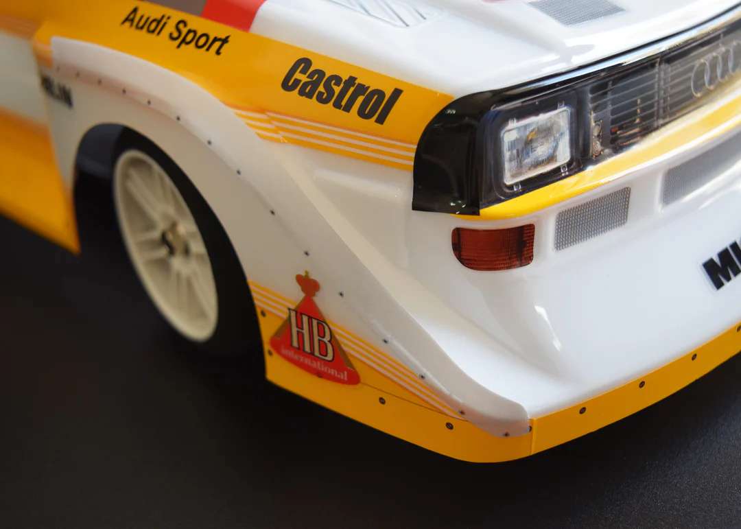 アウディ　スポーツクワトロ S1 E2 1/10 ボディ BEEMAX、ふたつの仕様が選べるプラモデル「アウディ・クワトロS1 E2