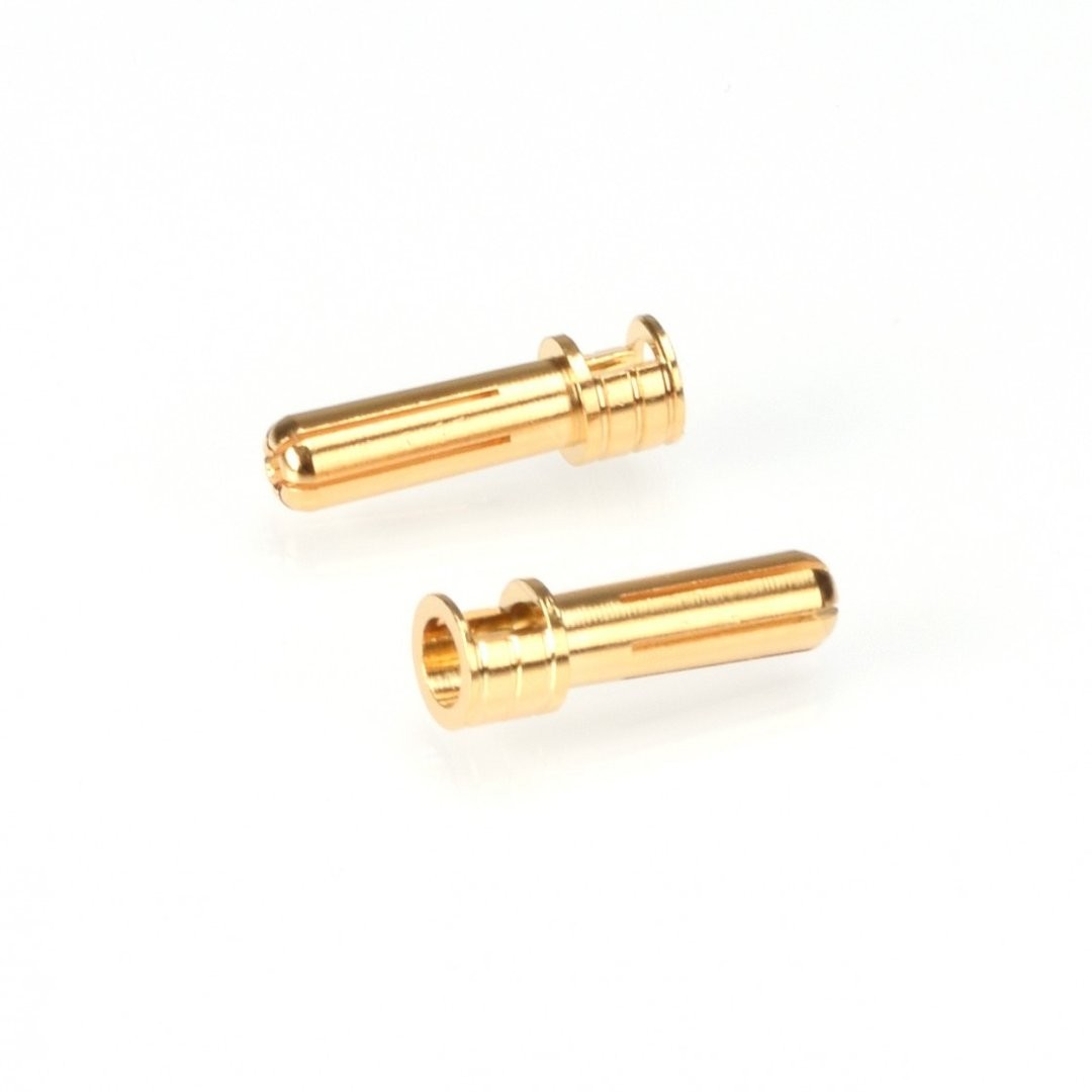 Ruddog Products 0310 - 5mm Gold Stecker mit seitlichem Lötfenster (2 Stück)