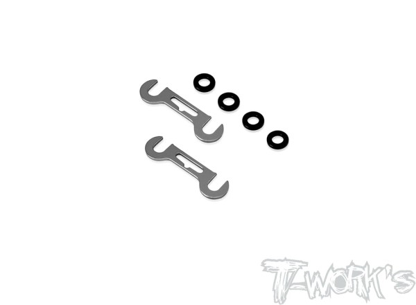 T-Work's TE-230-J-1 - Front Roll Center Spacer - 1.0mm - for Mugen MTC-2 (2 pcs)