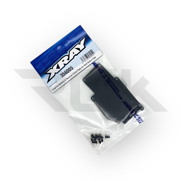 XRAY 356005 - XB8 2024 - Carbon LiPo und Empfänger Abdeck Platte für Empfänger Hard Case