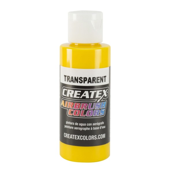 Createx 5114 - Airbrush Colors - Airbrush Farbe - TRANSPARENT BRITE YELLOW - 60ml