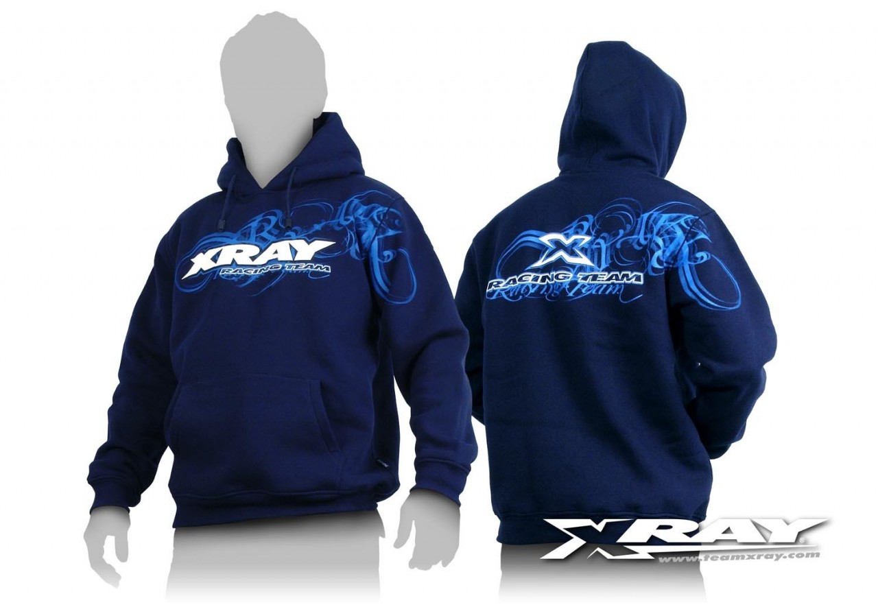 XRAY 395500XXXL - Team Kapuzen Sweater - Größe XXXL - blau