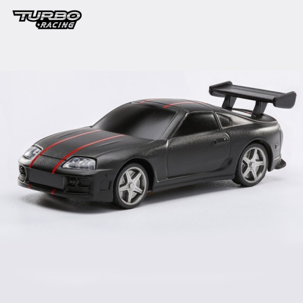 Turbo Racing - TB-760073 - Display Car - Bodyshell + Wheels - for 1:76 Turbo Cars - BLACK
