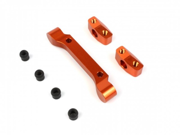 HPI 160273 - Sport 3 - Alu Front Pivot Block Set - 0 Degrees - ORANGE