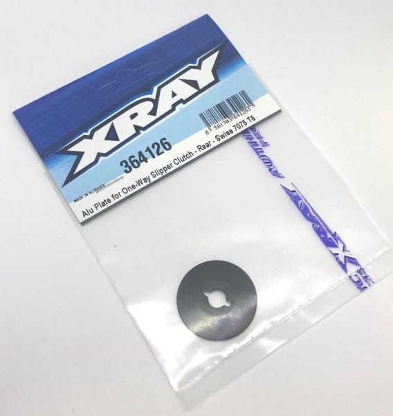 XRAY 364126 - XB4 2022 - Alu 7075 T6 Platte für One-Way Slipper Kupplung - Heck