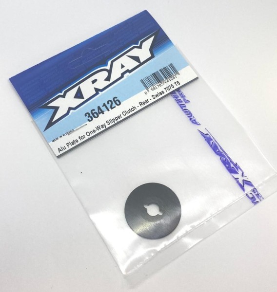 XRAY 364126 - XB4 2022 - Alu Swiss 7075 T6 Plate for One-Way Slipper Clutch - Rear