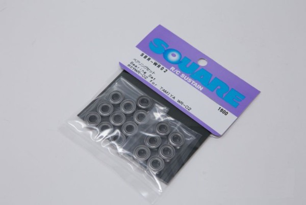 Square SBR-WR02 - Tamiya WR-02 - Ball Bearing Set (16 Ball Bearings)