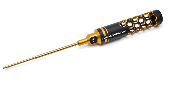 Arrowmax 410116BG - Innensechskantschlüssel 1.5 X 100mm Black Golden - Tungsten / Wolfram Stahl