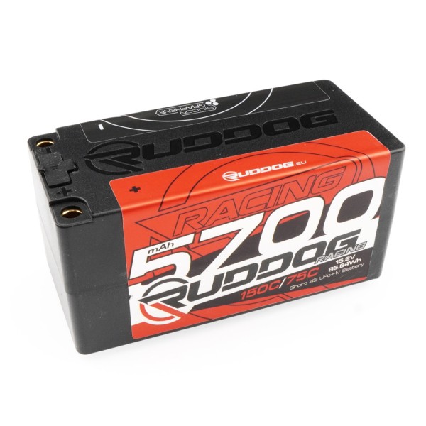 Ruddog Products 0749 - 15.2V LiPo - Short - 150C/75C - 5700mAh - 4S