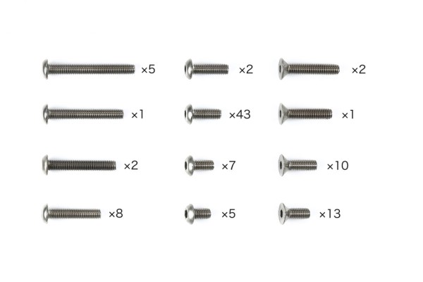 Tamiya 47509 - XM-01 - Tuning Titan Schrauben Set (99 Teile)