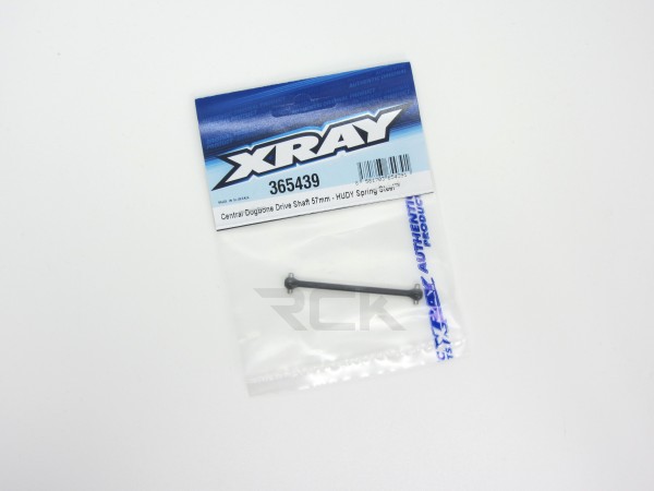 XRAY 365439 - XB4 2022 - Central Dogbone Drive Shaft 57mm - HUDY Spring Steel