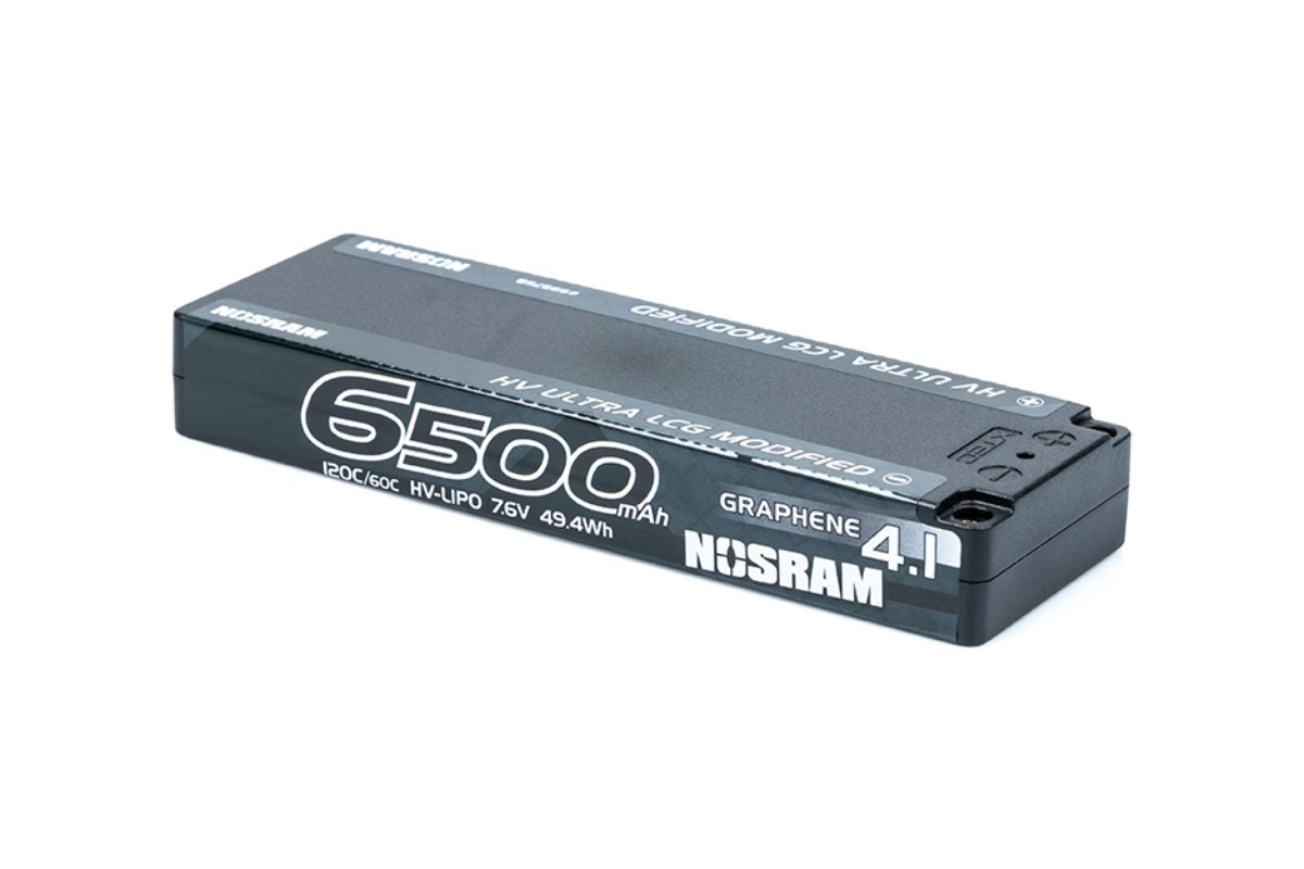 NOSRAM 999758 - HV Ultra LCG Modified Graphene 4.1 - 6500mAh - 7.6V LiPo - 120C/60C - 237g
